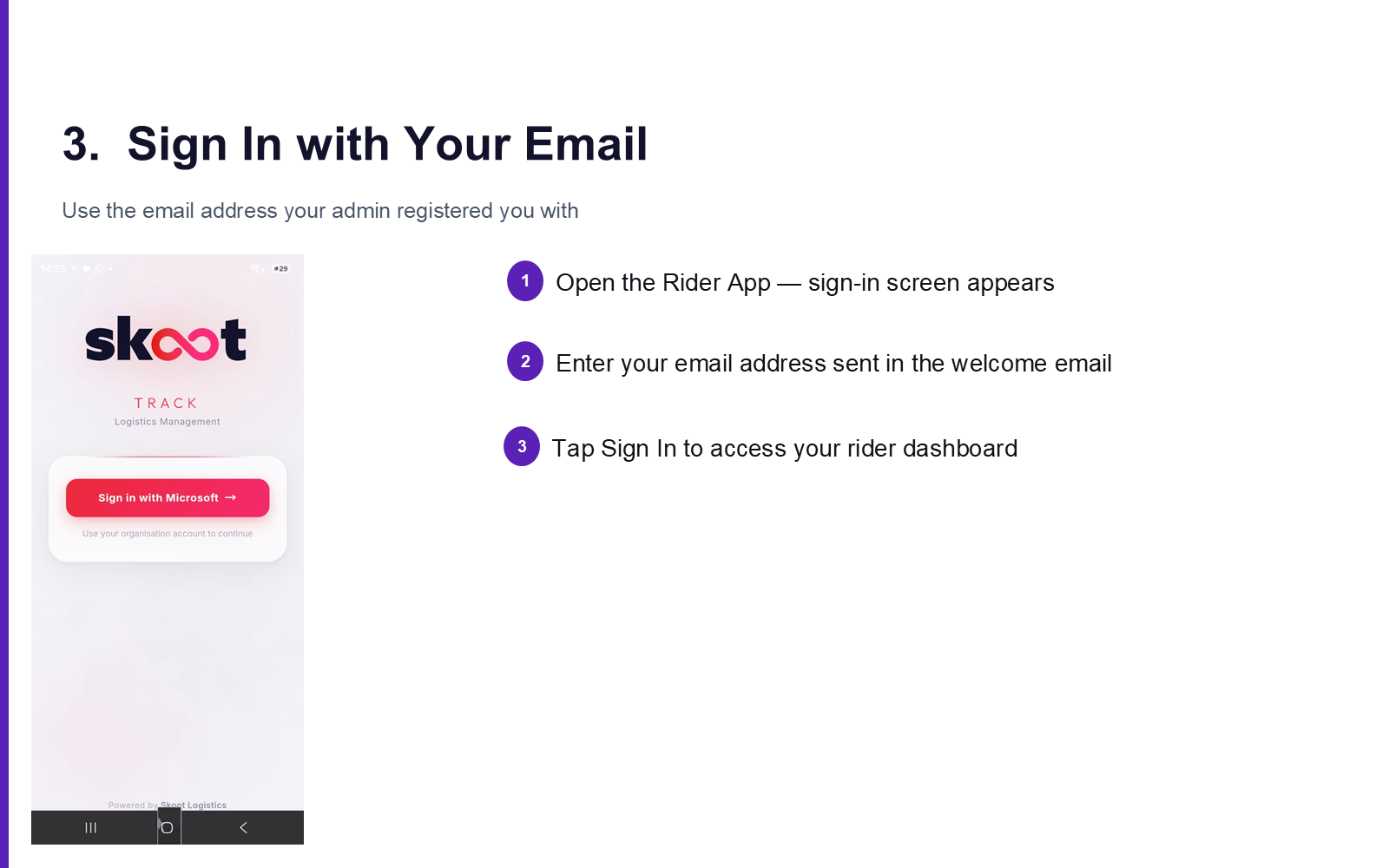 Sign In with Your Email