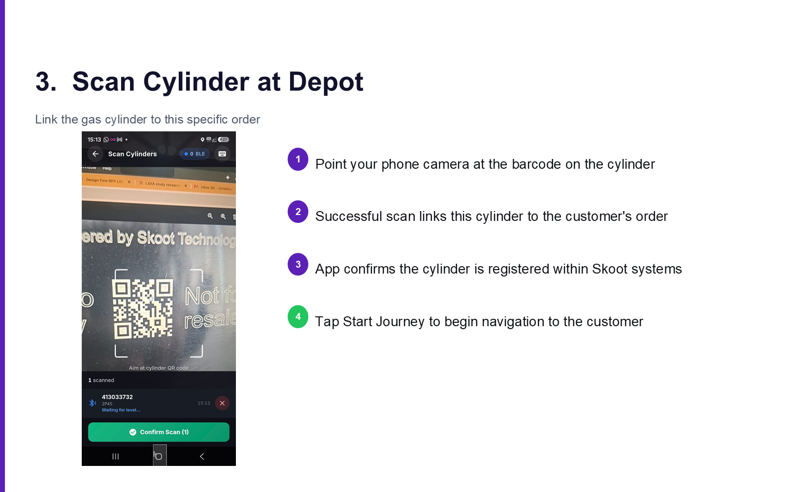 Scan Cylinder at Depot