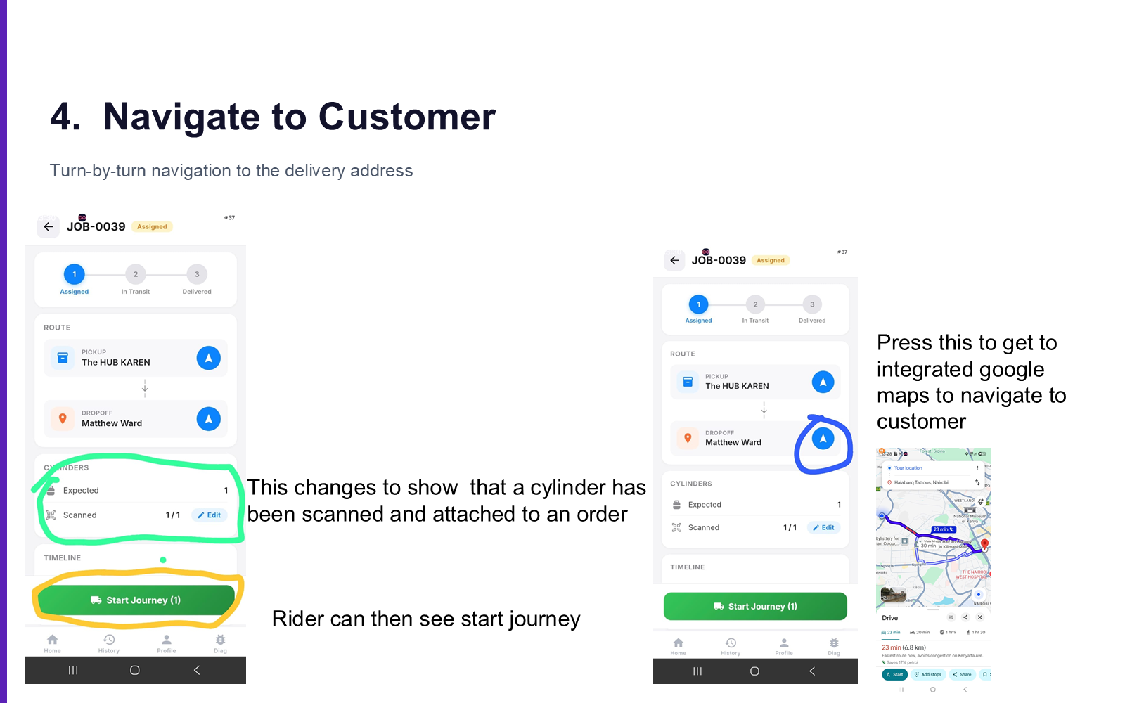 Navigate to Customer